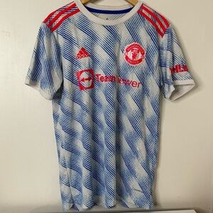 MANCHESTER UNITED RONALDO 2021/2022 FOOTBALL SHIRT JERSEY AWAY ADIDAS size XL